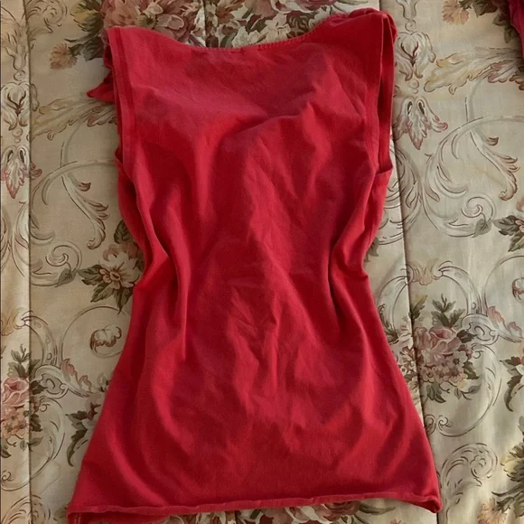 Esprit Vibrant Red Ruffle Tank Top - Picture 3 of 4